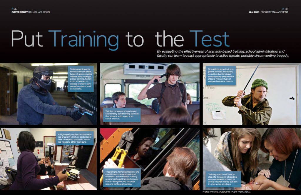 ASIS Magazine Active Shooter Training article